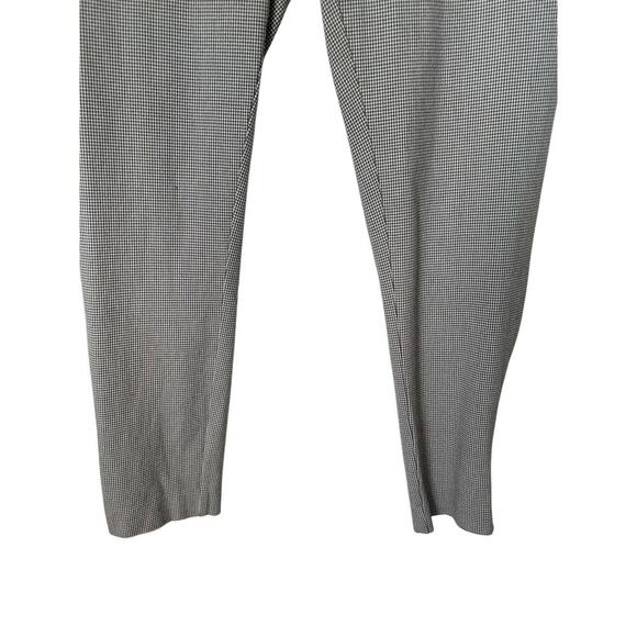 Loft Pants Womens Size 10 Grey White Herringbone Ankle Zip Tapered Leg Career - Picture 3 of 14